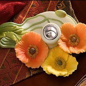 Icelandic Poppy Chamber Stick candle holder